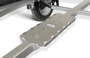 Trappstegsbord 450x200mm, för 80mm dragstång